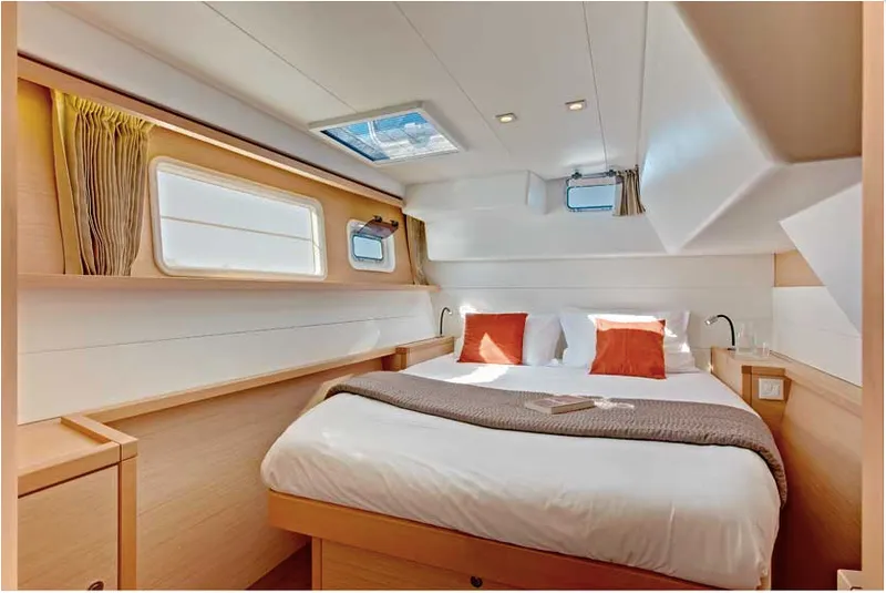Head on Arctic Princess, a Lagoon 450 catamaran at Tromsø, Norway