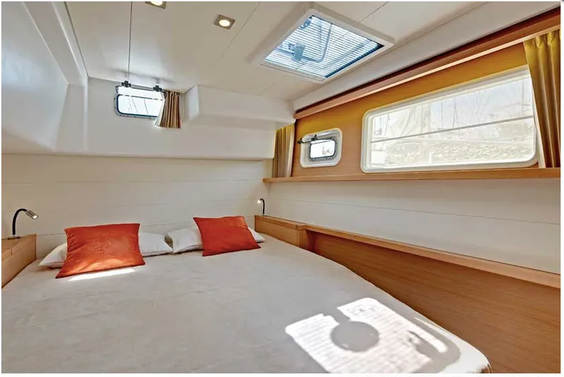 Cabin on Arctic Princess, a Lagoon 450 catamaran at Tromsø, Norway
