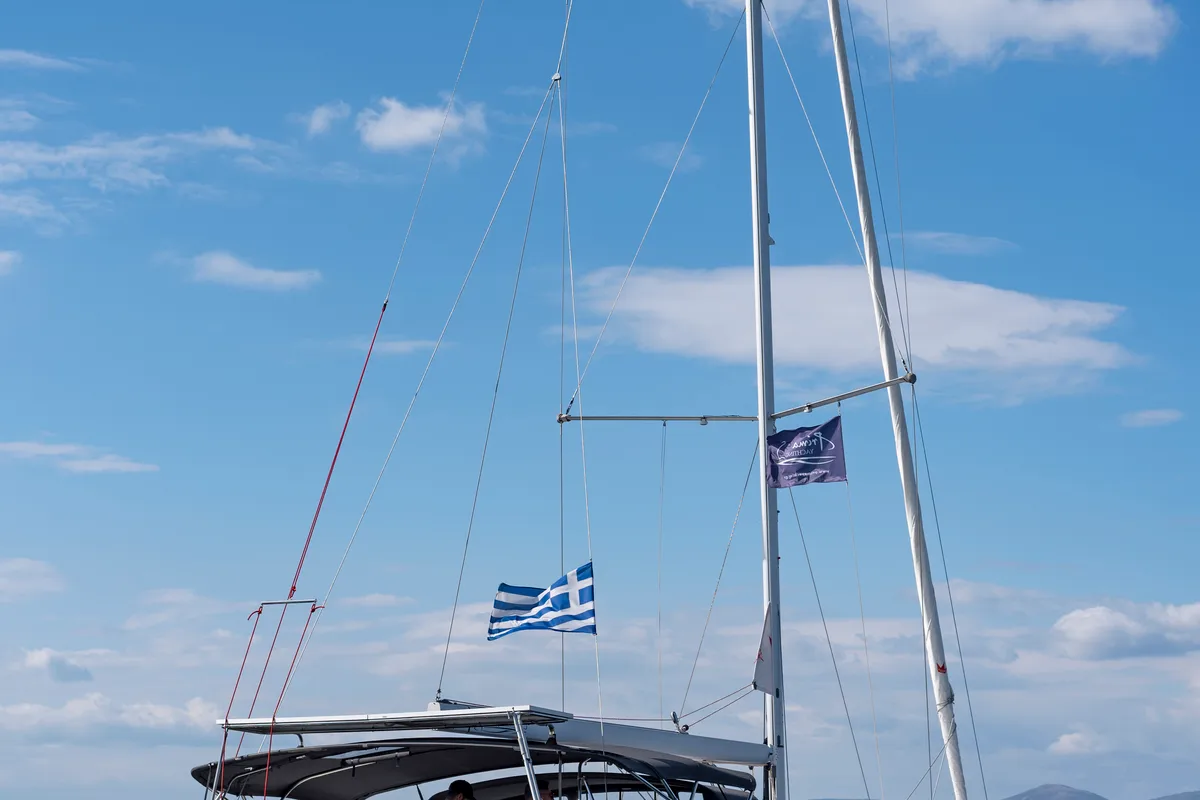 WHISPER, a Beneteau Oceanis 46.1 sailboat at Athens, Greece