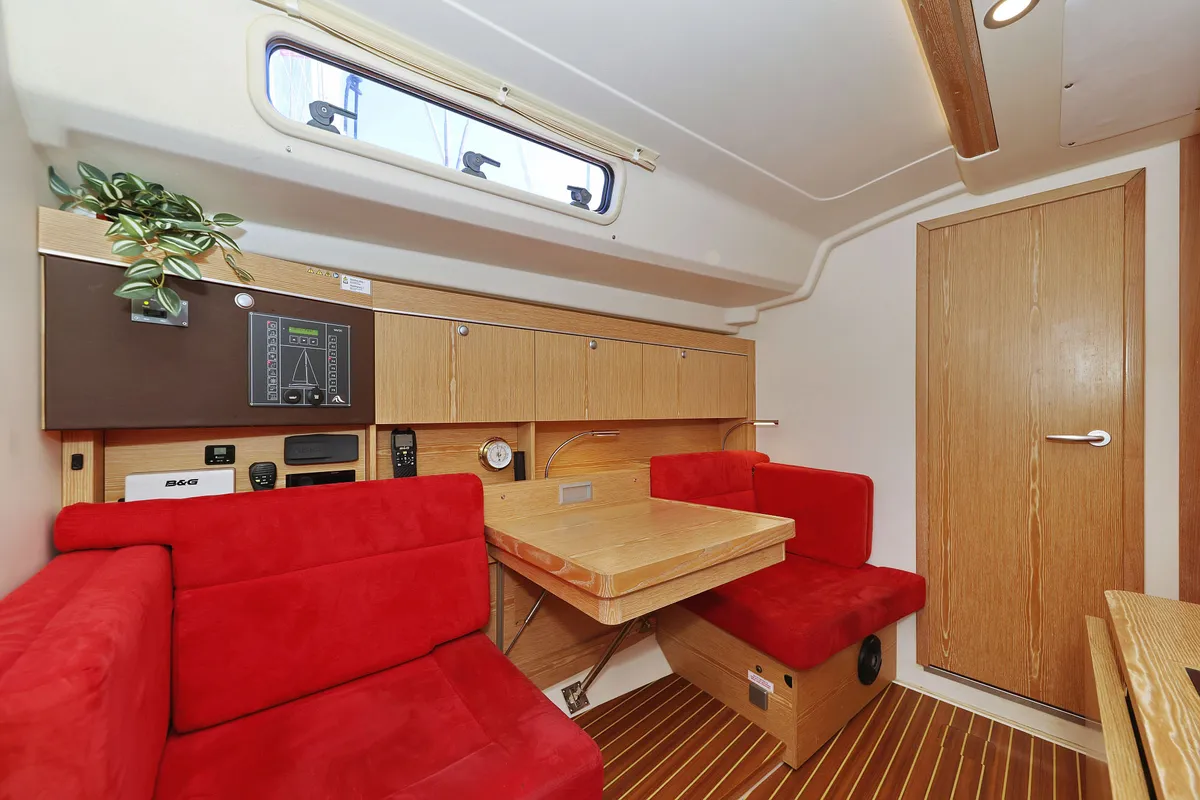 Salon of Pretty Woman, a Hanse 415 sailboat at Grad Biograd na Moru, Croatia