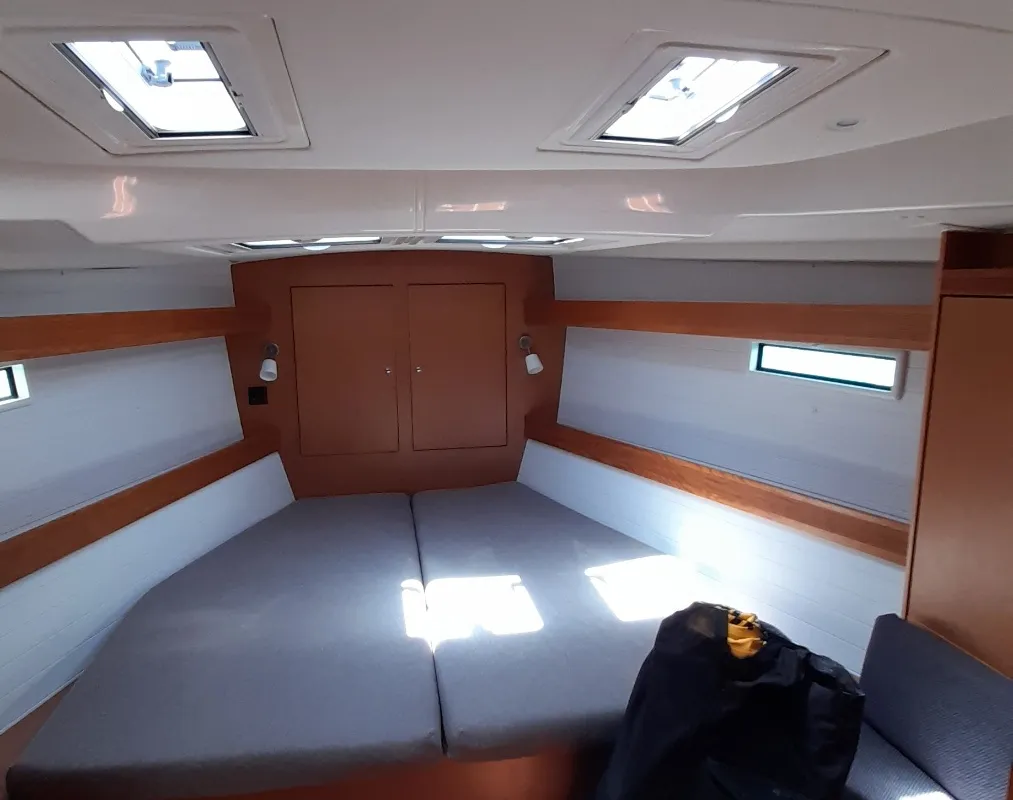 Cabin on Jemi, a Bavaria Cruiser 50 sailboat at Municipal Unit of Rhodes, Greece