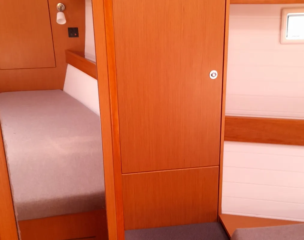 Cabin on Jemi, a Bavaria Cruiser 50 sailboat at Municipal Unit of Rhodes, Greece