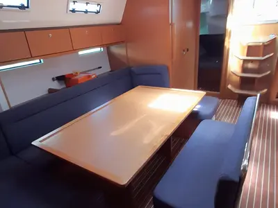 Salon of Jemi, a Bavaria Cruiser 50 sailboat at Municipal Unit of Rhodes, Greece