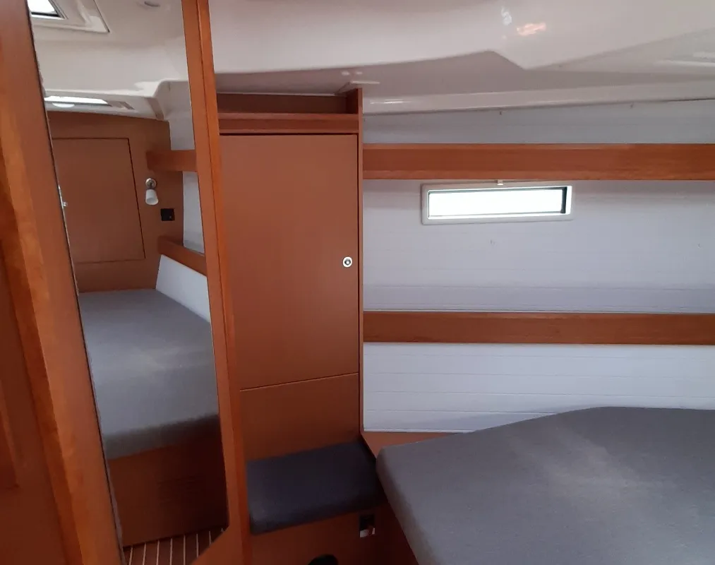 Cabin on Jemi, a Bavaria Cruiser 50 sailboat at Municipal Unit of Rhodes, Greece