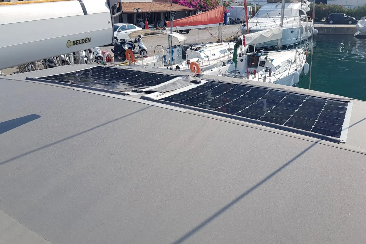 Jemi, a Bavaria Cruiser 50 sailboat at Municipal Unit of Rhodes, Greece
