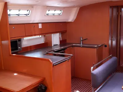 Galley of Jemi, a Bavaria Cruiser 50 sailboat at Municipal Unit of Rhodes, Greece