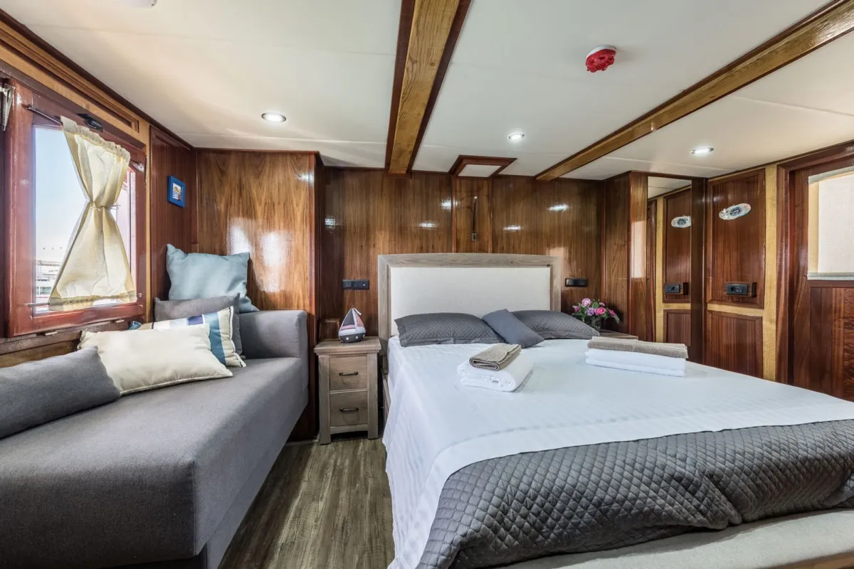 Cabin on ADRIATIC BREEZE, a Custom Made Adriatic Breeze motor yacht at Split, Croatia