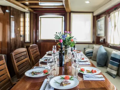 Salon of ADRIATIC BREEZE, a Custom Made Adriatic Breeze motor yacht at Split, Croatia