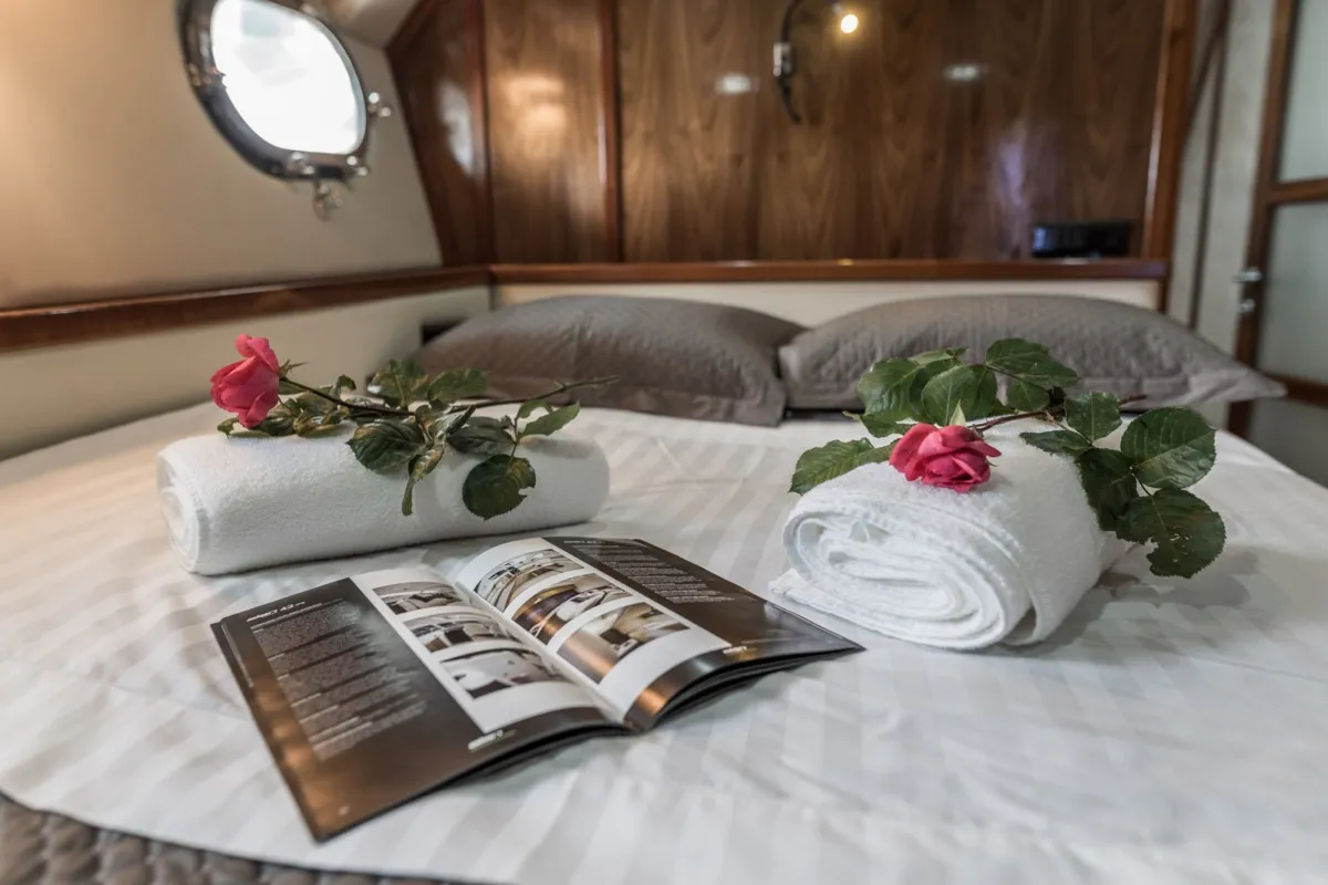 Cabin on ADRIATIC BREEZE, a Custom Made Adriatic Breeze motor yacht at Split, Croatia