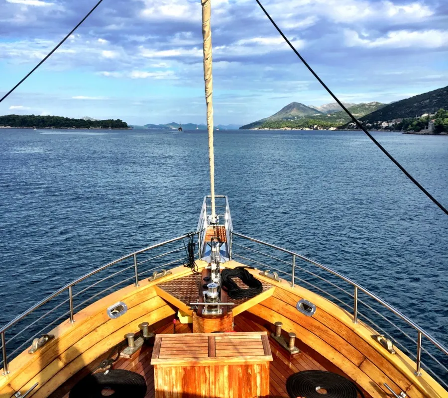 Deck of ADRIATIC BREEZE, a Custom Made Adriatic Breeze motor yacht at Split, Croatia