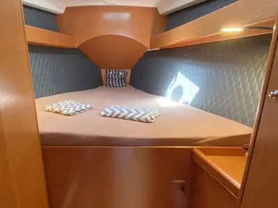 Cabin on Fix, a Beneteau Cyclades 43.4 sailboat at Heiligenhafen, Germany