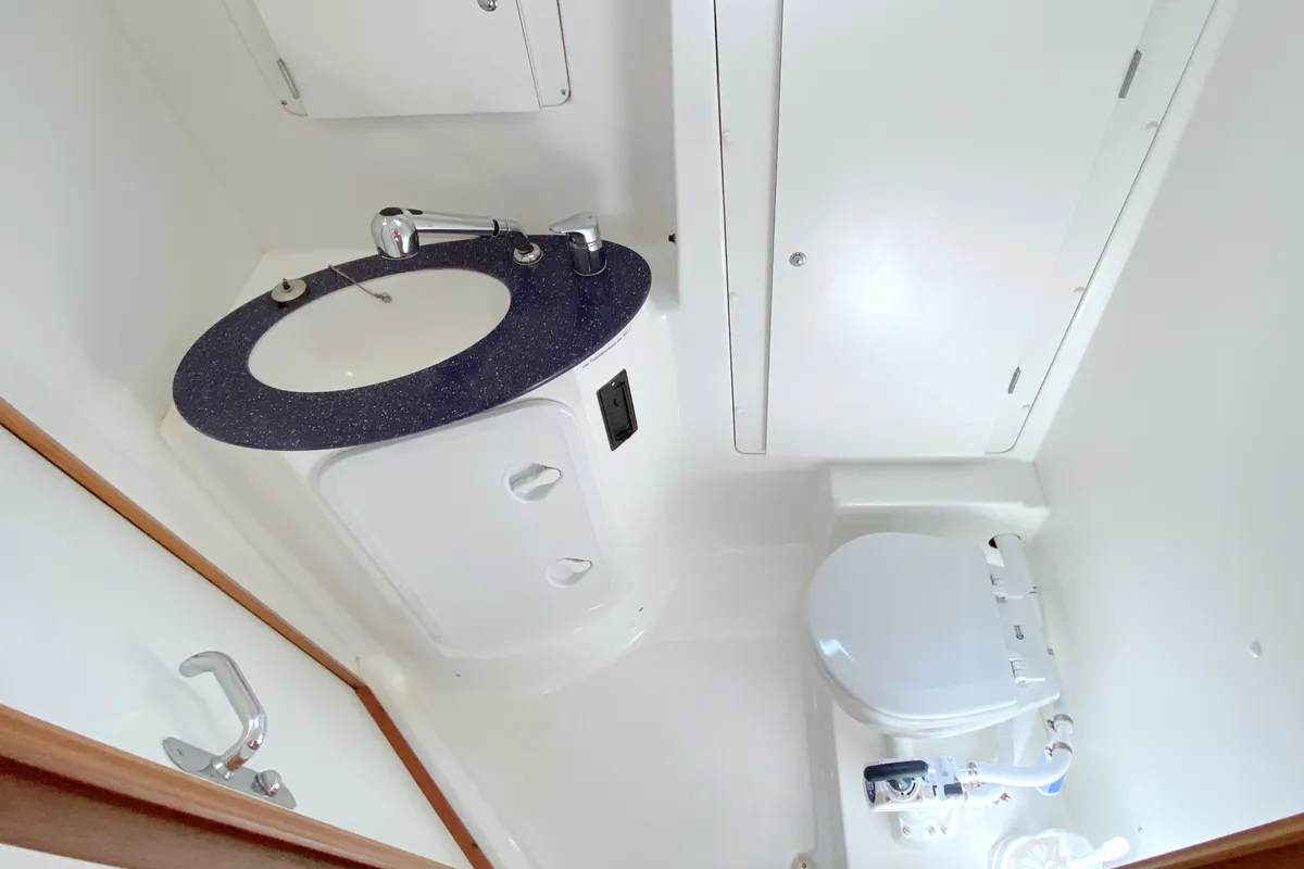 Head on Fix, a Beneteau Cyclades 43.4 sailboat at Heiligenhafen, Germany
