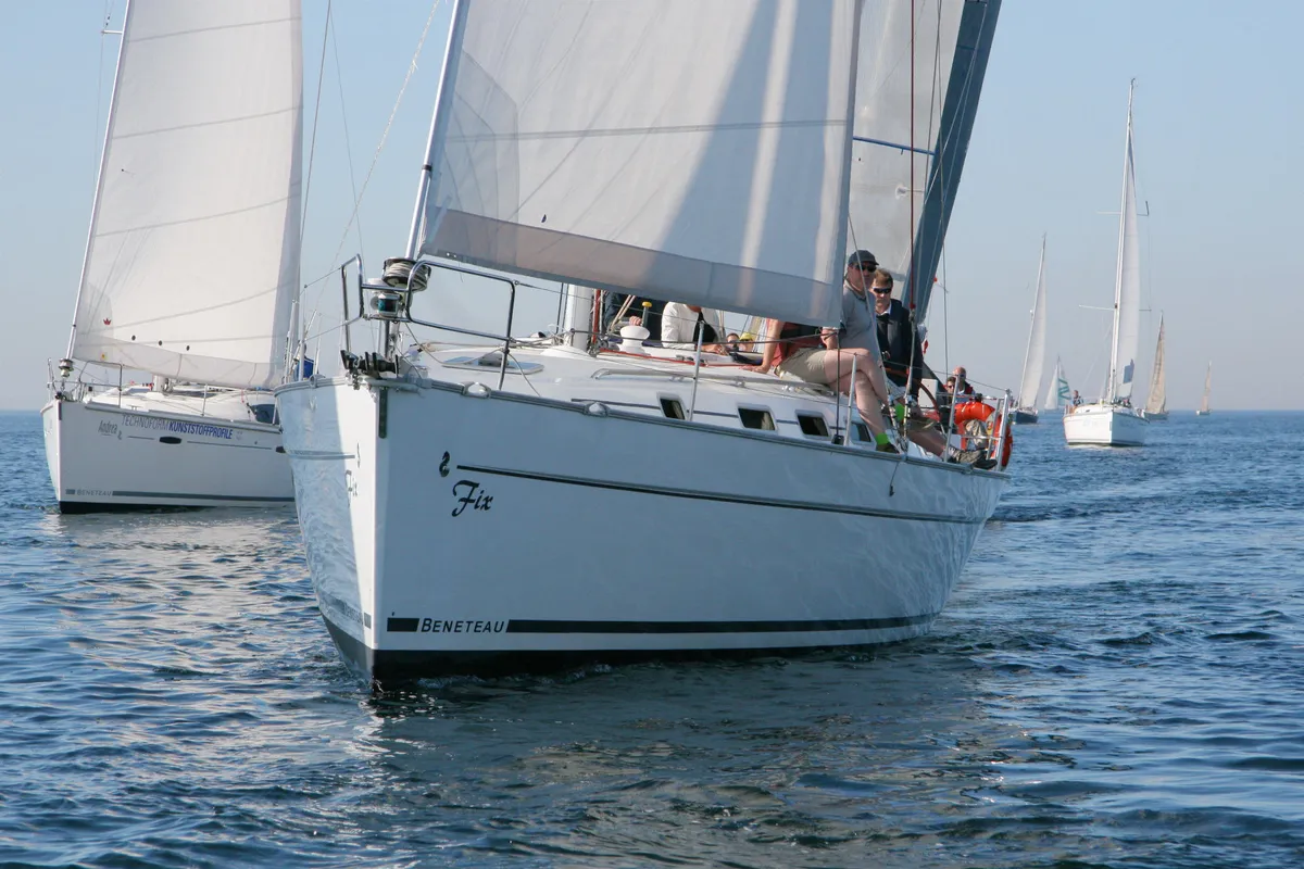 Exterior view of Fix, a Beneteau Cyclades 43.4 sailboat at Heiligenhafen, Germany