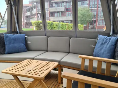 Idefix, a Linssen Grand Sturdy 35.0 AC motorboat at Molecaten Jachthaven Flevostrand, Netherlands