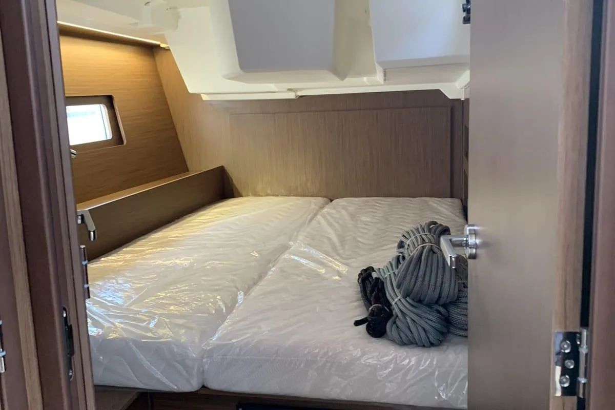 Cabin on Boreas, a Beneteau Oceanis 46.1 sailboat at Zakynthos Municipal Unit, Greece