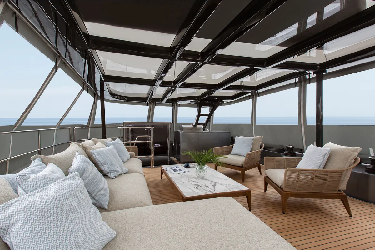 Calma, a Sunreef 60 catamaran at Ibiza, Spain