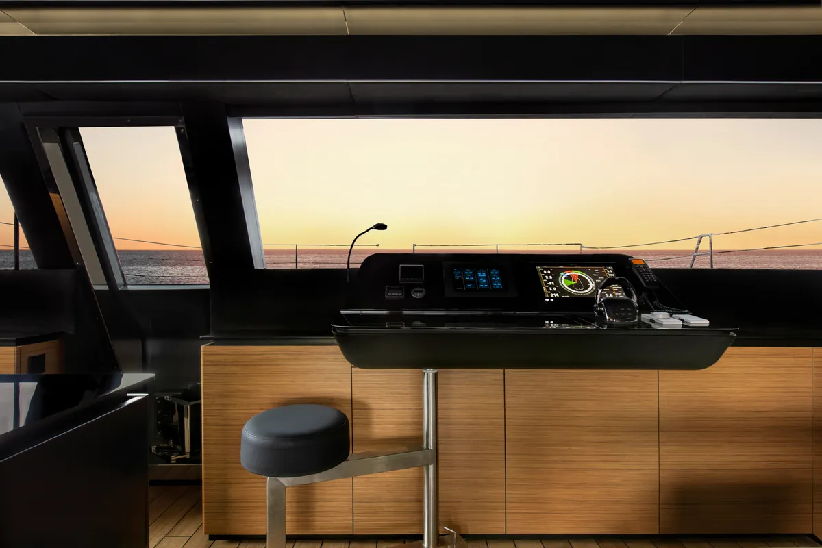 Calma, a Sunreef 60 catamaran at Ibiza, Spain
