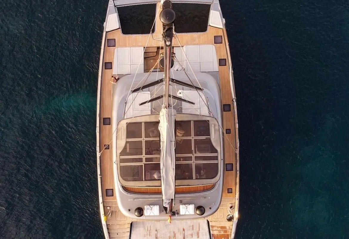 Calma, a Sunreef 60 catamaran at Ibiza, Spain