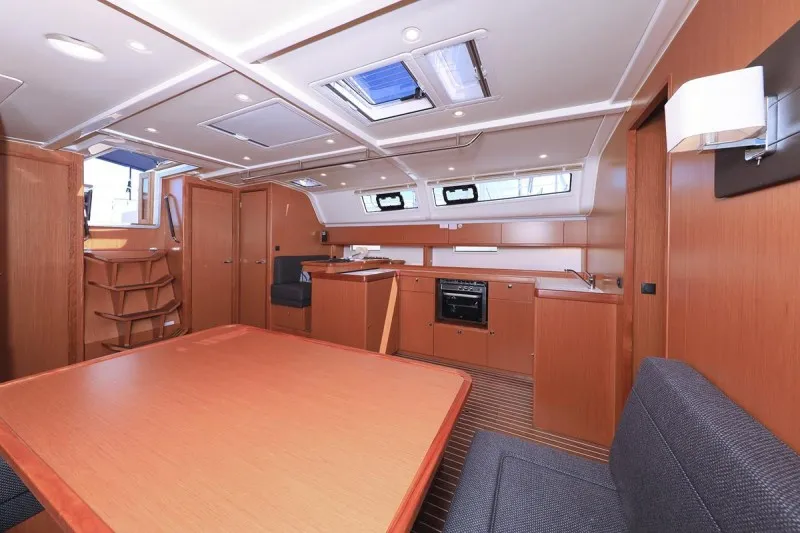 Cabin on Bonnytta, a Bavaria Cruiser 51 sailboat at Biograd na Moru, Croatia