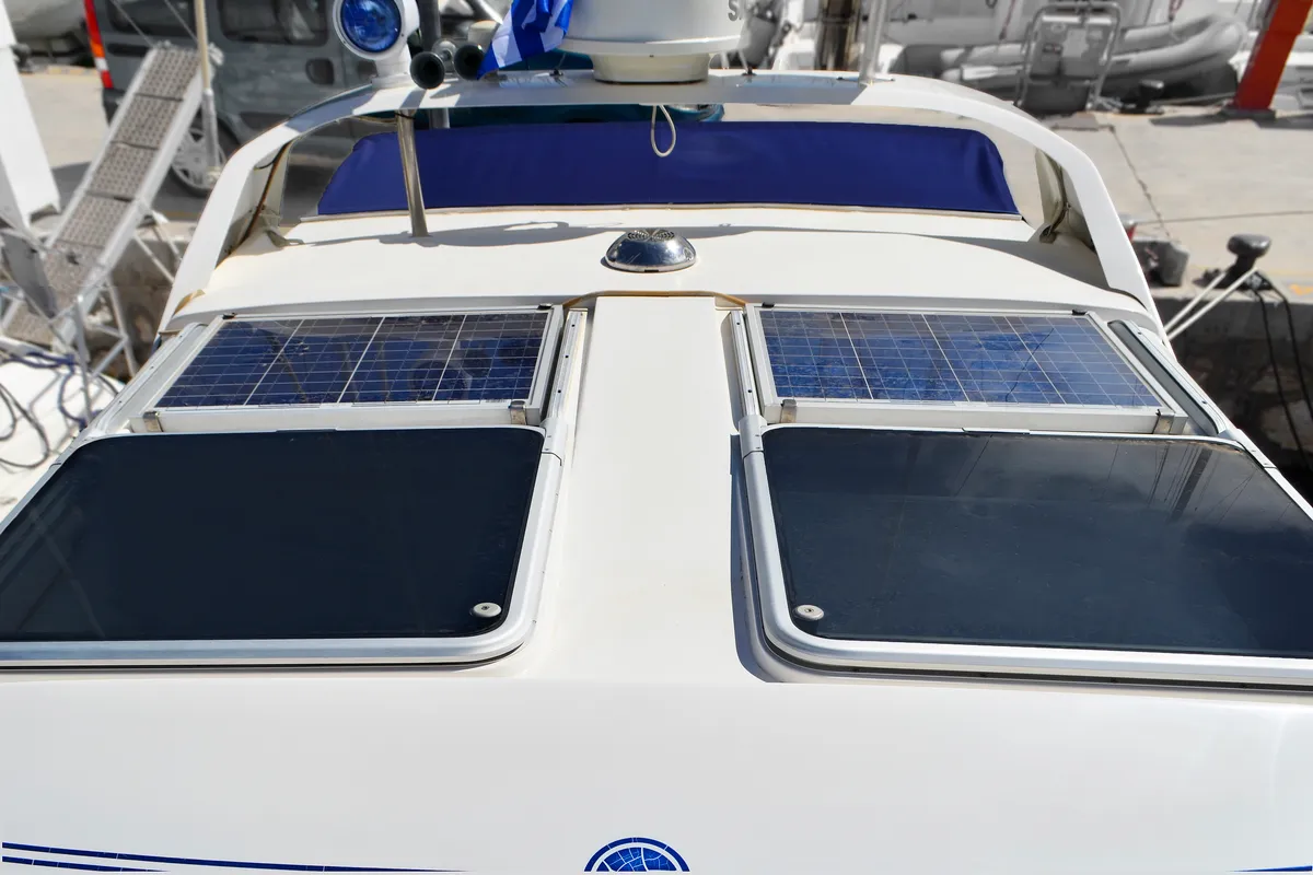 Nimbus 320 Coupe, a motorboat at Preveza, Greece