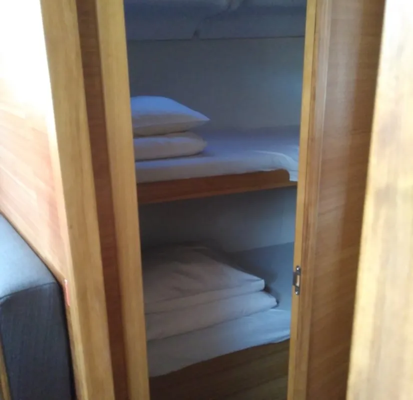 Cabin on Sea Cloud 3, a Elan Impression 45.1 sailboat at Pula, Croatia