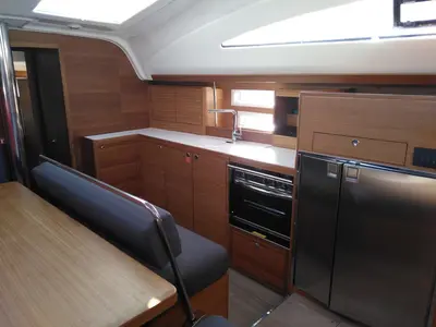 Galley of Sea Cloud 3, a Elan Impression 45.1 sailboat at Pula, Croatia