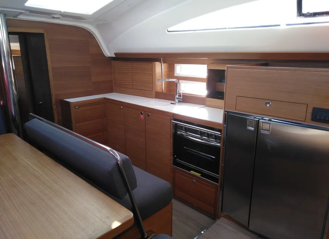 Galley of Sea Cloud 3, a Elan Impression 45.1 sailboat at Pula, Croatia