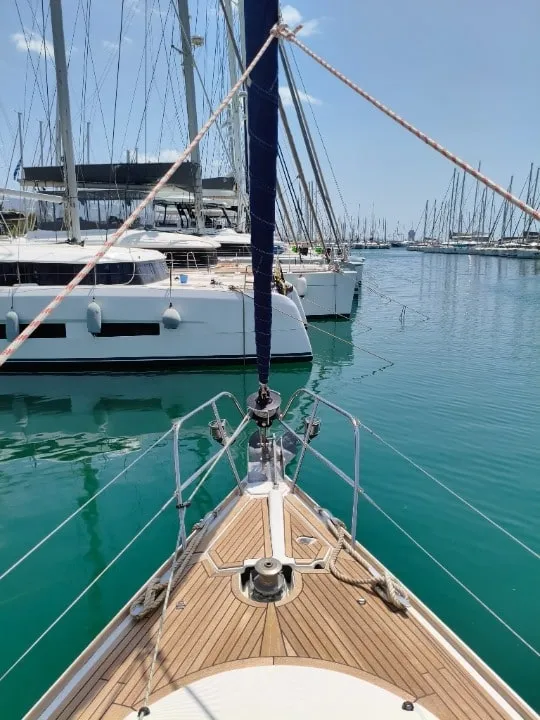 Spanaki II, a Jeanneau Sun Odyssey 45 sailboat at Athens, Greece