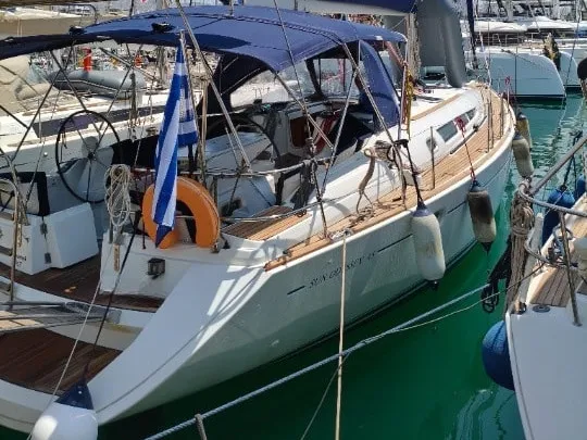 Spanaki II, a Jeanneau Sun Odyssey 45 sailboat at Athens, Greece