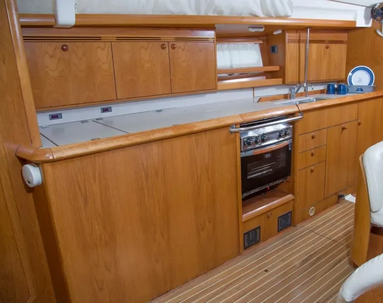 Spanaki II, a Jeanneau Sun Odyssey 45 sailboat at Athens, Greece