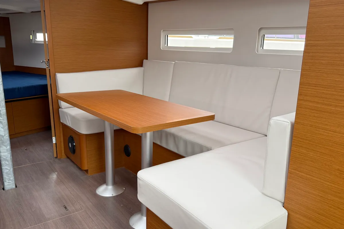 Salon of Maral, a Jeanneau Sun Odyssey 410 sailboat at Punat, Croatia