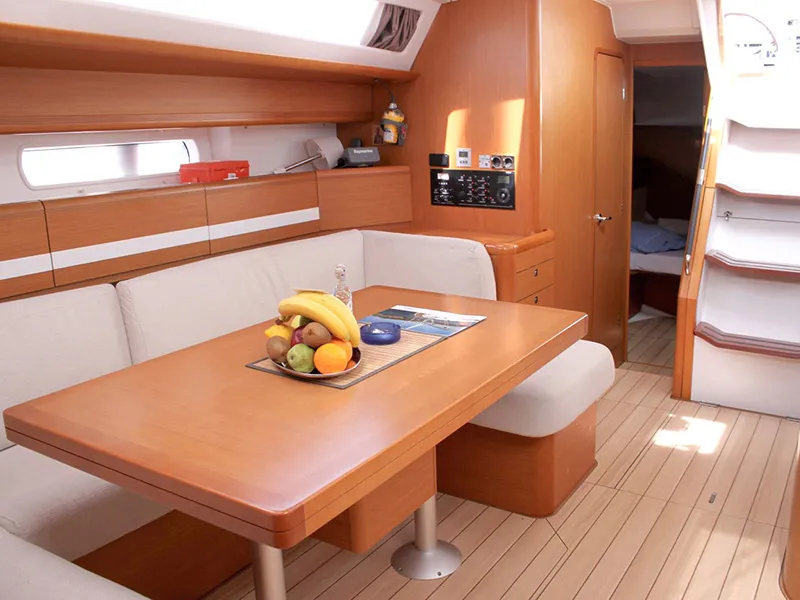 Salon of Zeus, a Jeanneau 53 sailboat at Lavreotiki Municipal Unit, Greece