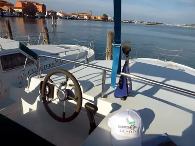New Con Fly NCF First, a motorboat at Chioggia, Italy
