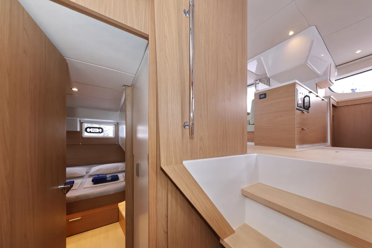 Double Trouble, a Bali 4.4 catamaran at Rogoznica, Croatia