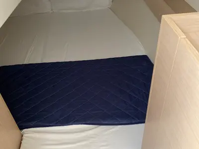 Cabin on Carina, a Beneteau Oceanis 30.1 sailboat at Olbia, Italy