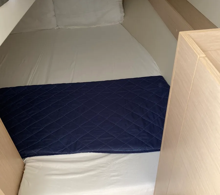 Cabin on Carina, a Beneteau Oceanis 30.1 sailboat at Olbia, Italy