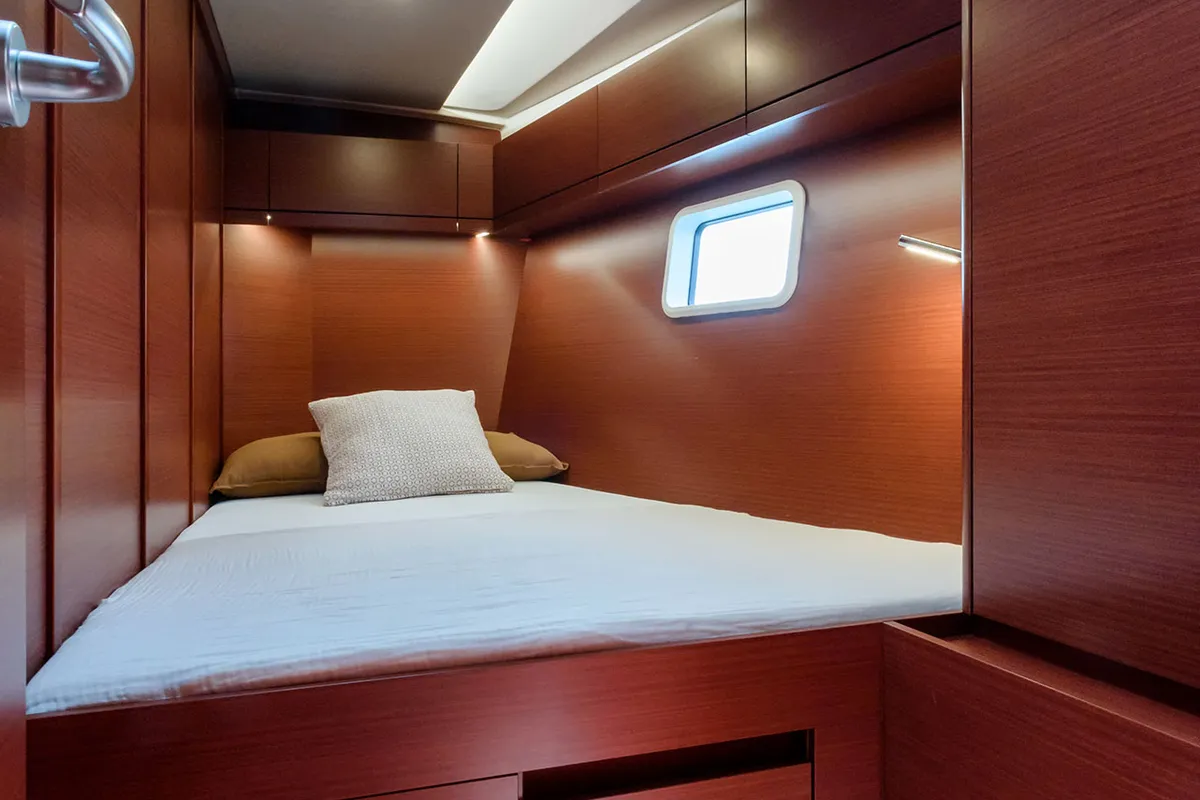 Cabin on Hanse 508, a sailboat at Cannigione, Italy