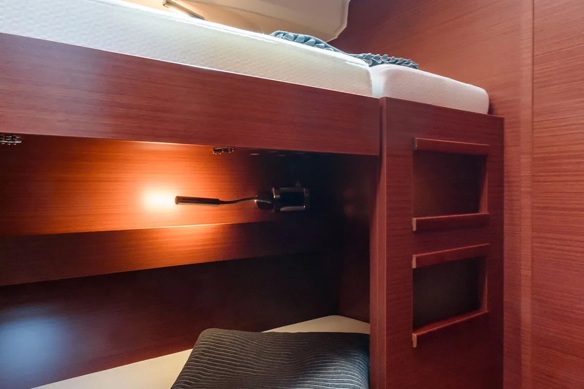 Cabin on Hanse 508, a sailboat at Cannigione, Italy