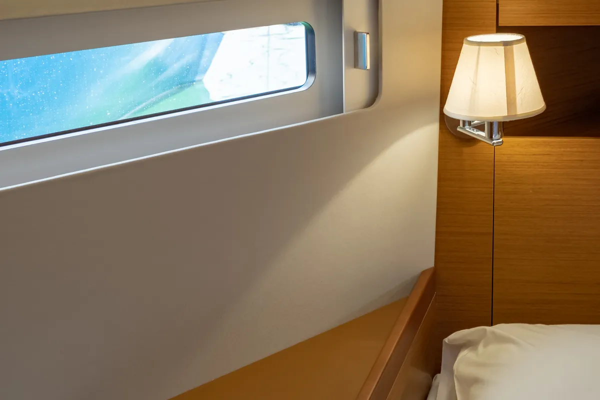 Cabin on Elcano, a Jeanneau Sun Odyssey 410 sailboat at Municipal Unit of Lefkada, Greece