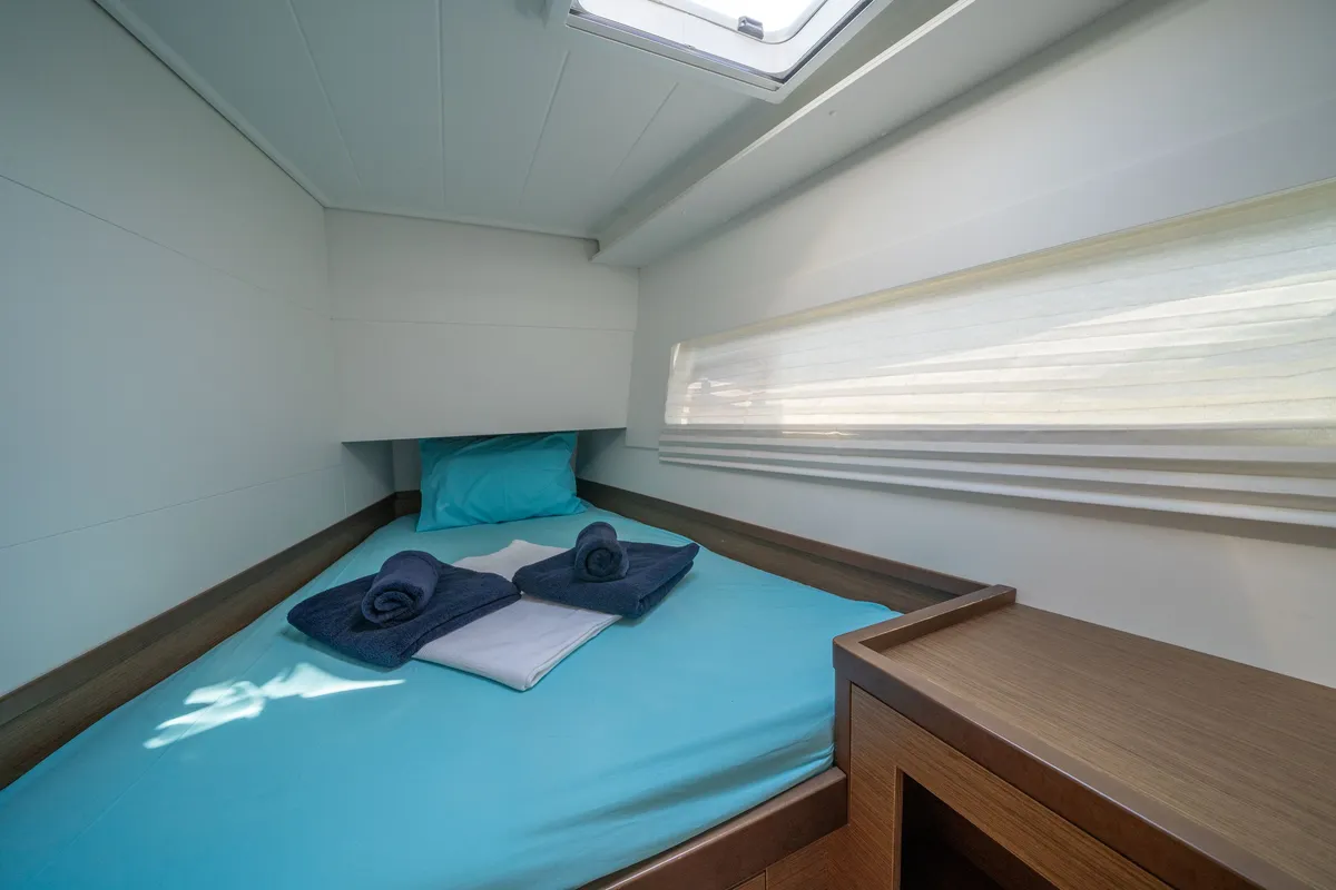 Cabin on Dream Life, a Lagoon 46 catamaran at Fethiye, Turkey