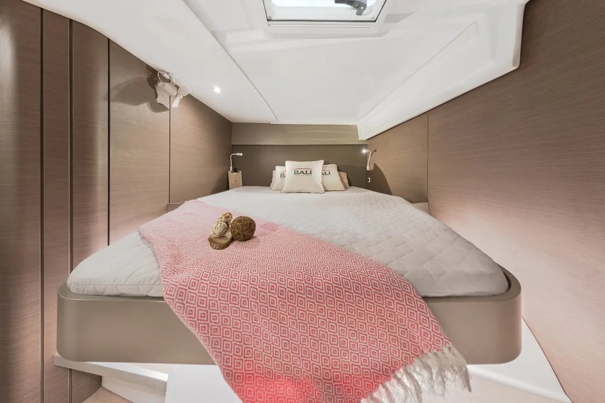 Cabin on Perseids, a Bali Catspace catamaran at Kontokali, Greece