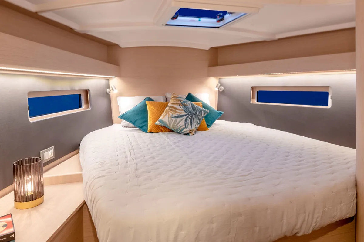 Cabin on Gulet Moorings 42.3, a sailboat at Road Town, British Virgin Islands