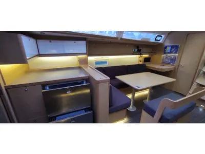 Galley of Enki, a Dufour 430 sailboat at Fethiye, Turkey