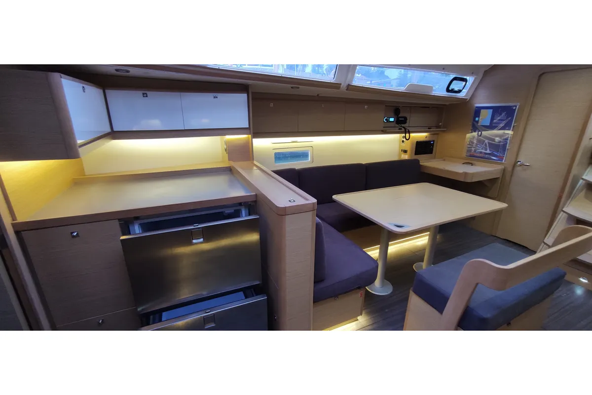 Galley of Enki, a Dufour 430 sailboat at Fethiye, Turkey