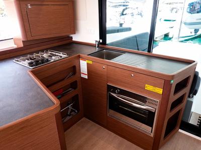 Galley of Wanderlust, a Lagoon 42 OW catamaran at Road Town, British Virgin Islands