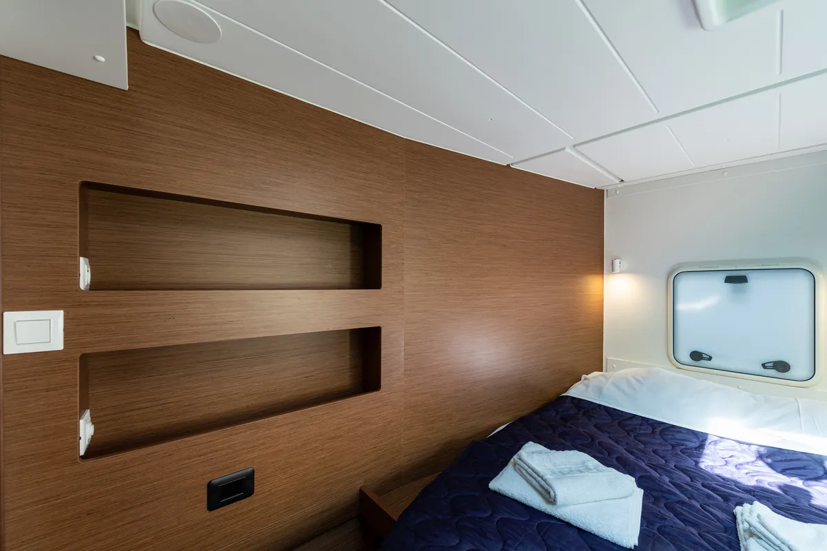 Cabin on Idal, a Lagoon 42 catamaran at Municipal Unit of Lefkada, Greece