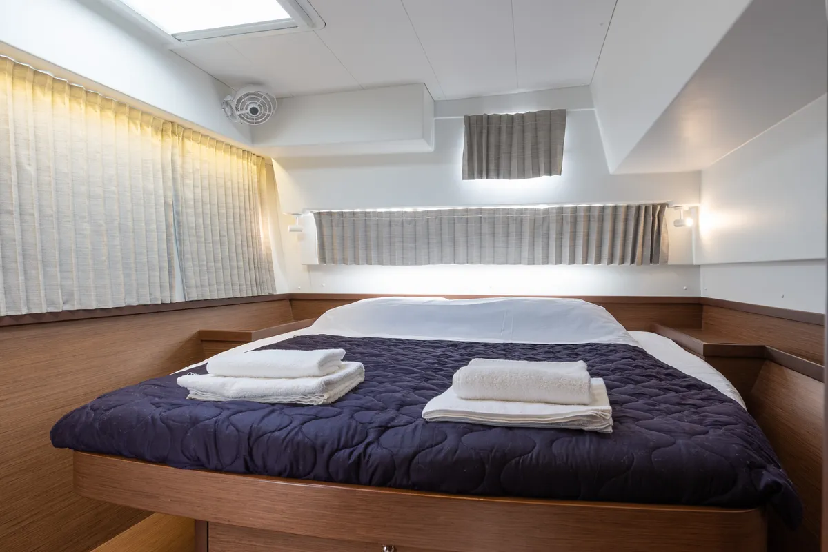 Cabin on Idal, a Lagoon 42 catamaran at Municipal Unit of Lefkada, Greece