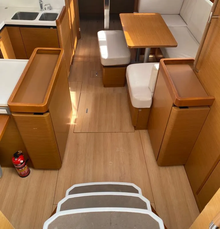 Alboran Caipiroska (Radazul), a Jeanneau Sun Odyssey 440 sailboat at El Rosario, Spain