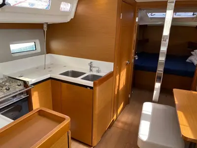 Alboran Caipiroska (Radazul), a Jeanneau Sun Odyssey 440 sailboat at El Rosario, Spain
