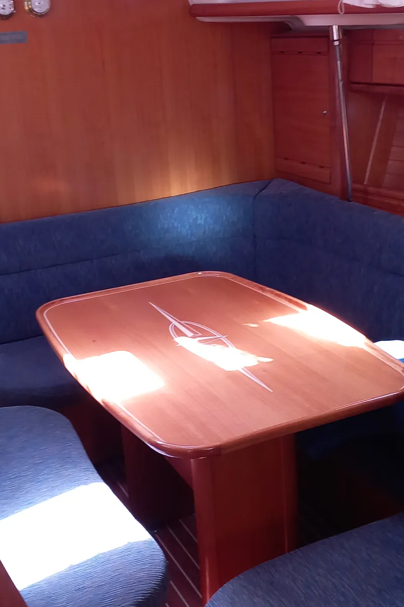 Salon of Eowyn G, a Bavaria 39 Cruiser sailboat at Grad Trogir, Croatia